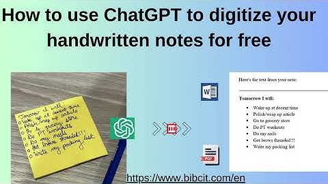 How to use ChatGPT to digitize your handwritten notes for free