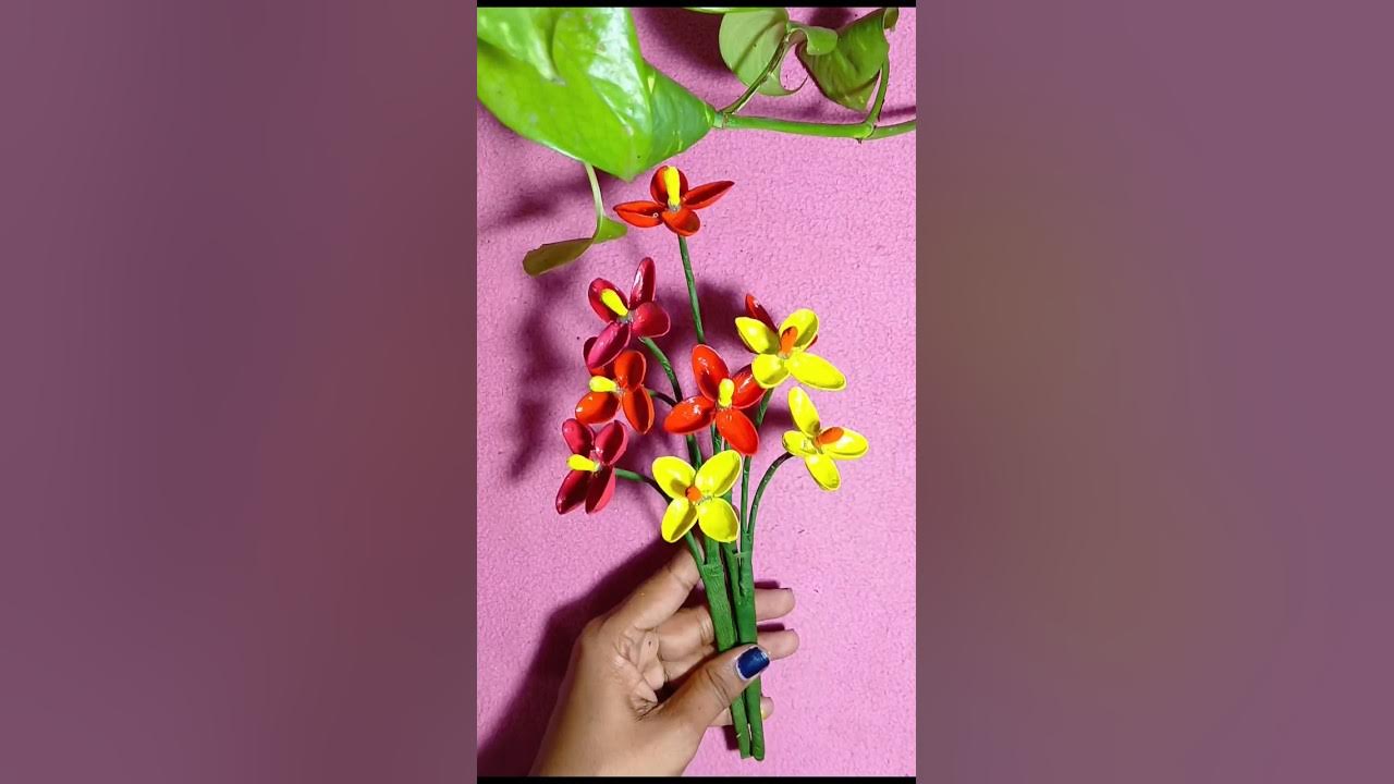 Pistachio handmade flower stick...#flowersticks #handmade #shorts - YouTube