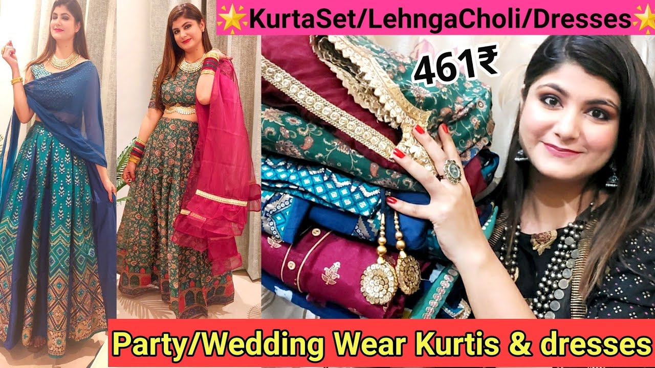 Flipkart🌟Party/Wedding Wear Haul ANARKALI KURTI/KURTA SET,LEHNGA CHOLI