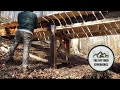 Building and burning bridges  ep 2  nearing completion of self built 24ft wooden bridge