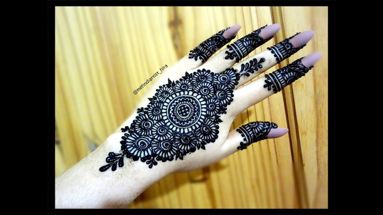 Beautiful flowers simple easy mandala gol tikki henna mehndi designs ...