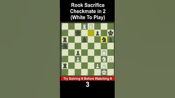 Brilliant Rook Sacrifice Leads To Checkmate #shorts #youtubeshorts #viral #rooksacrifice