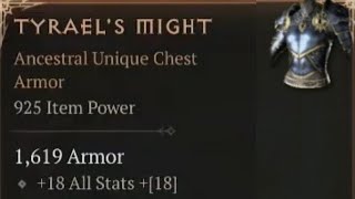 Diablo IV: The New Uber Unique Chest Tyrael's Might is Really Good!