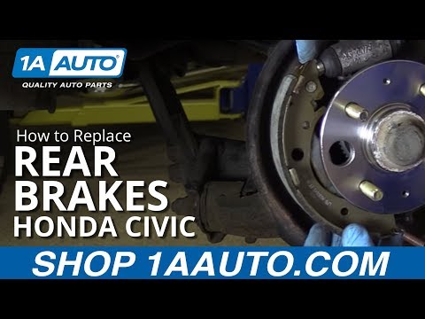 How to Replace Rear Brakes 01-05 Honda Civic