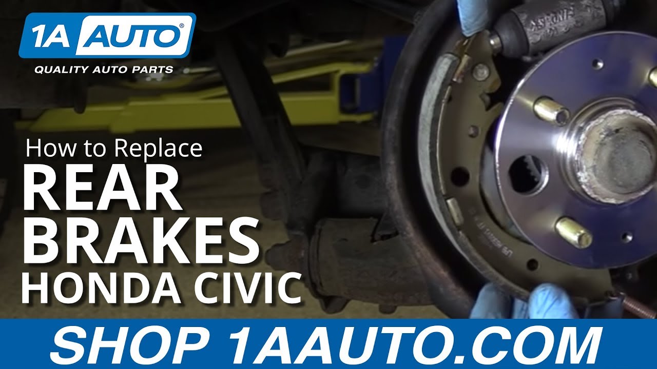 How to Replace Rear Brakes 2001-05 Honda Civic | 1A Auto