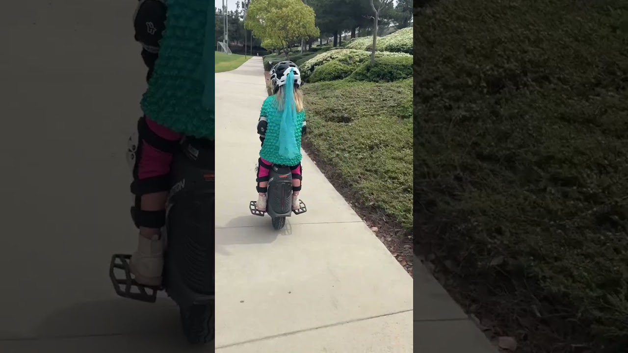 Meet our young rider—confidently cruising on the INMOTION V9! 💪✨ 