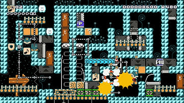 [Super Mario Maker Puzzle] 一画面コース19(One Screen) by kayashima - Cheesed Solution