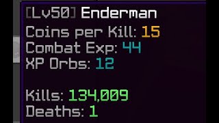 Dropping my first LEGENDARY ENDERMAN pet! (Hypixel Skyblock)