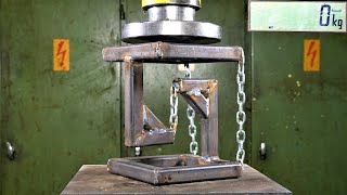 How Strong is Floating Table? Hydraulic Press Test!