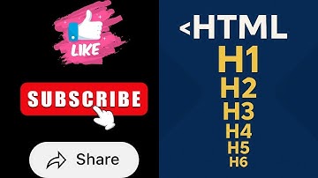 HTML Heading Tags Explained: H1 to H6 Tutorial
