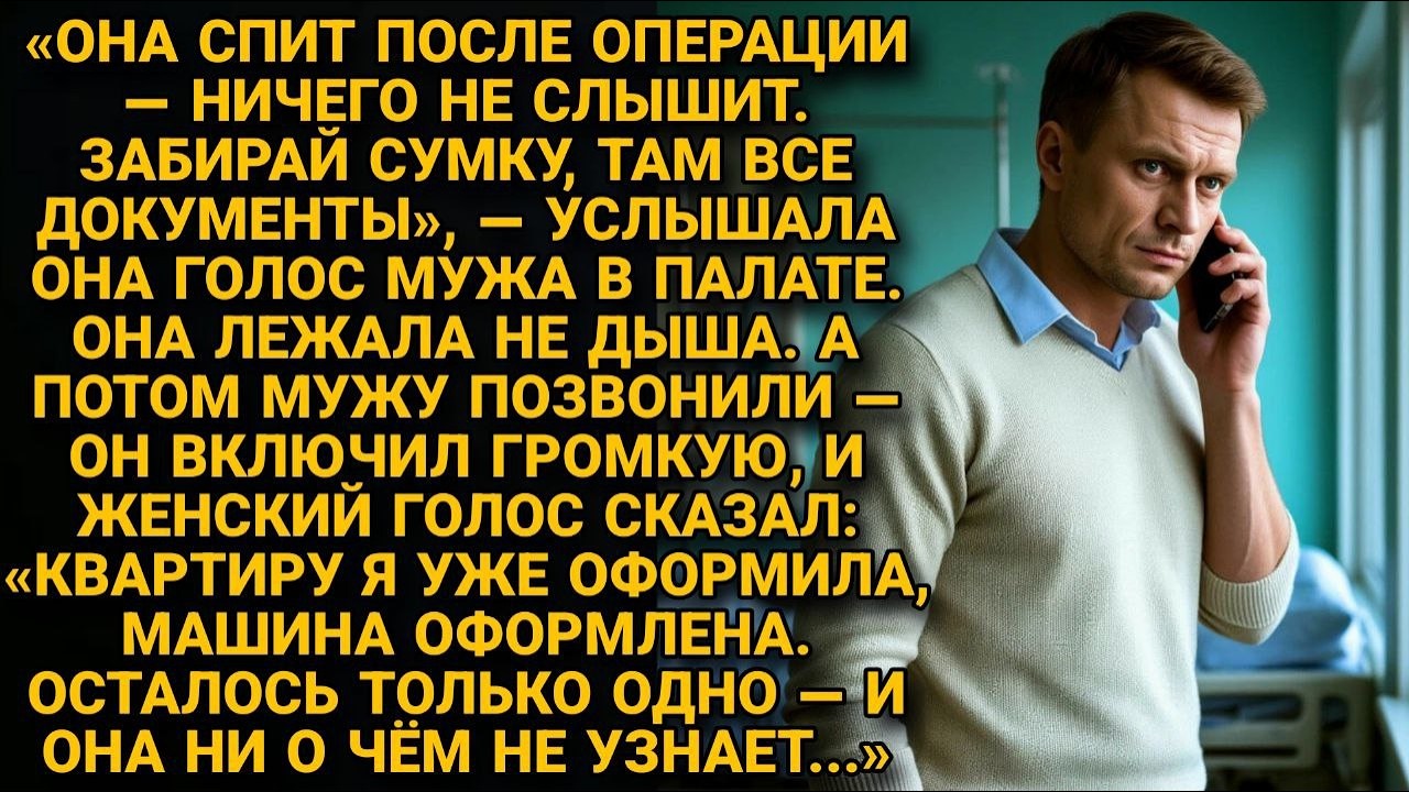Он готовил развод пока она лежала на операционном столе. Знал бы он как сильно просчитается...