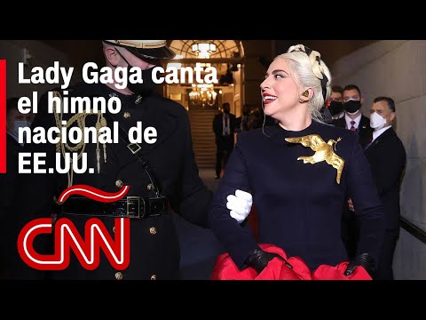 Lady Gaga canta el himno nacional de EE.UU. en la posesión de Biden