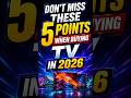 Don't Miss These 5 Points Before Buying a TV #TVBuyingGuide #TV2026 #SmartTV #OLEDTV #QLEDTV #4KTV