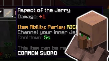 obtaining Aspect Of The Jerry in hypixel skyblock