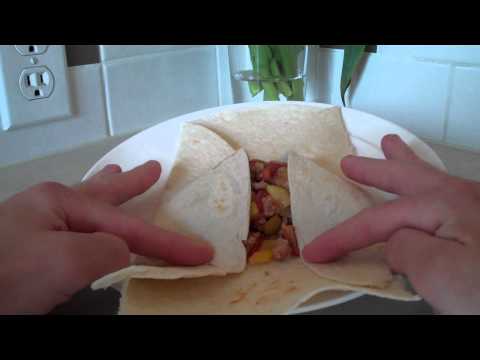 How to fold a tortilla