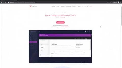 Free Admin Dashboard - Flask Dashboard Material Dark | AppSeed