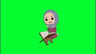 15 ANIMASI MUSLIMAH GREEN SCREEN