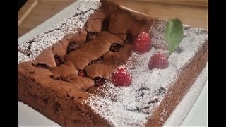 Recette du gâteau chocolat framboise • Cook&Record