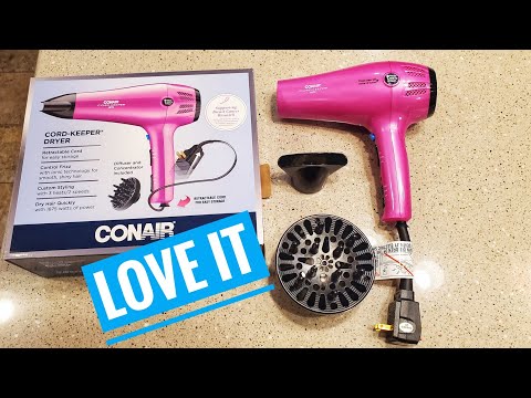 Video: Conair 1875 Watt Turbo Styler Ionisen ilmastoinnin avulla voit kuivua, tasoittaa ja kihartella hiuksiasi!