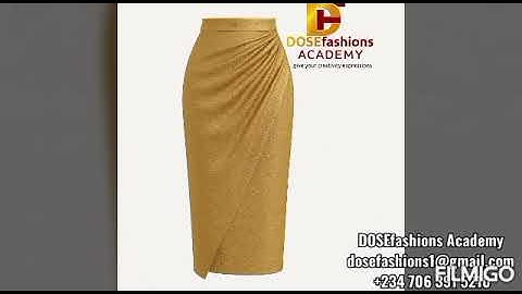 DRAPE A SKIRT LIKE A PRO!Learn Draping: Create a Stylish One-Side Draped Skirt Step-by-Step