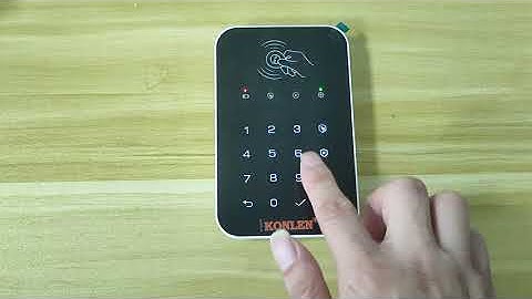 How to change the administrator password of KONLEN Wireless keypad?