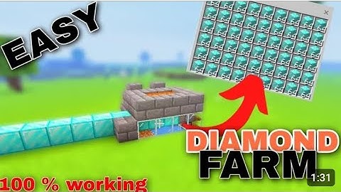 WORKING 1.19/1.20 EASY DIAMOND FARM TUTORIAL in Minecraft Bedrock (MCPE/Xbox/PS4/Switch/Windows10