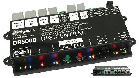 DR-5000 DCC Decoder Loco Address assigning and writing CV values.