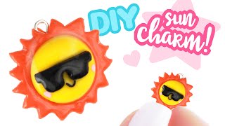 DIY SUN Clay Charm ☀️ -Polymer Clay tutorial | KAWAII FRIDAY