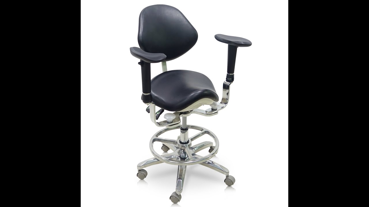 Sit Healthier Ergonomic Surgeon Chair with Footrest for Precision Surgical and Dental Work