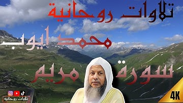 سورة مريم كاملة بصوت| القارئ محمد أيوب | جمال التلاوة مع جمال طبيعة بدقة 4K عالية