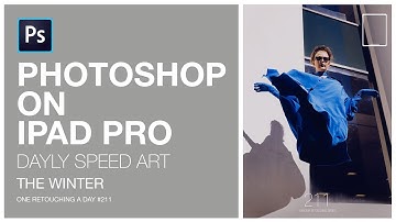 PHOTOSHOP IPAD pro retouching using CLONE STAMP TOOL / Floating effect