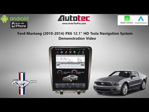 Ford Mustang 2010-2014 12.1" HD Tesla Style Android Screen Navigation CarPlay Android Auto WIFI GPS