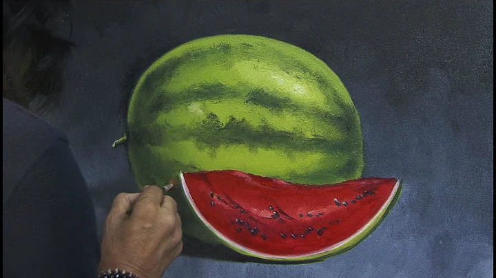 How to paint fruits | A WATERMELON