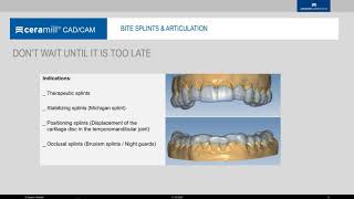 Bite Splints and Articulation Using Ceramill Mind  With Richard Jentsch CDT