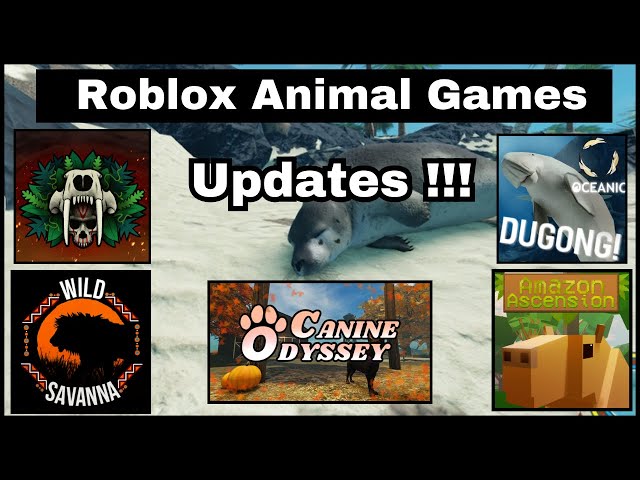 Roblox Animal Games UPDATE - Canine Odyssey, Wild Savanna