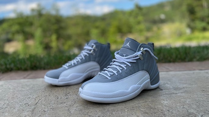 On-Feet Images Of The Air Jordan 12 Low Grey •