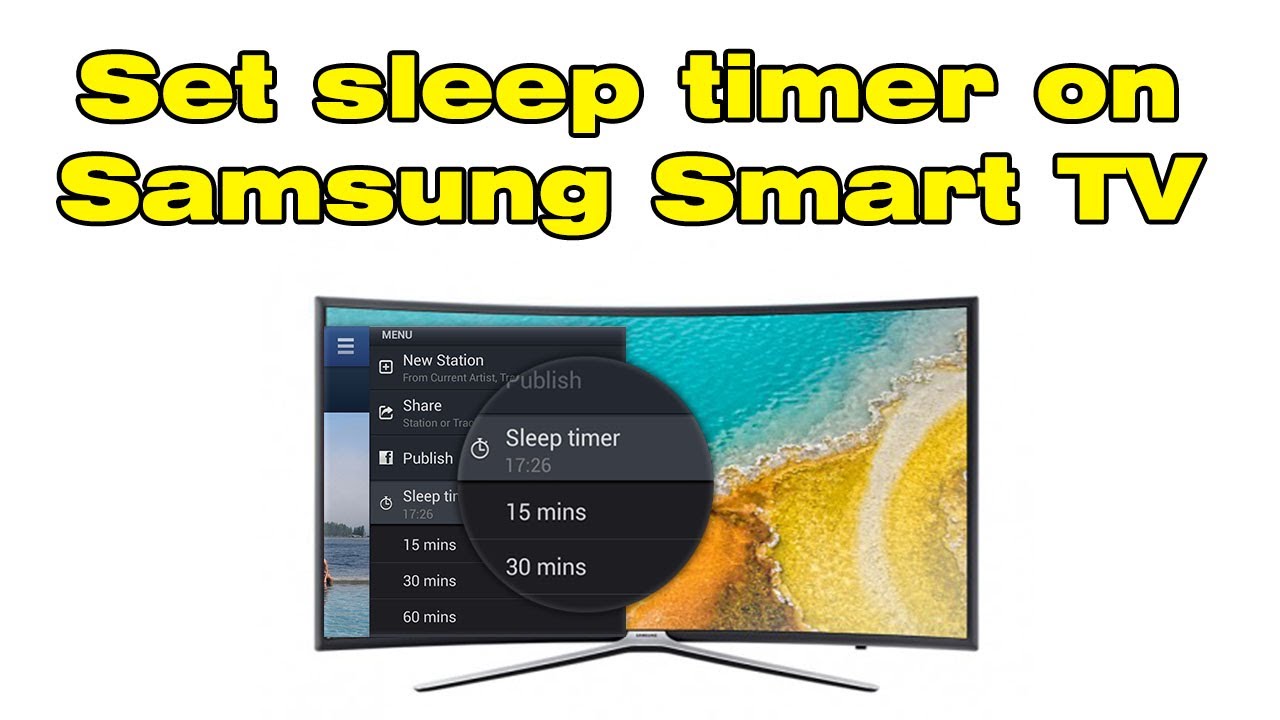 How to put TV timer Samsung smart TV, Set - YouTube