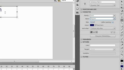 Flash Professional CS4 Basics Tutorial(Text Tool 15 Part 2)