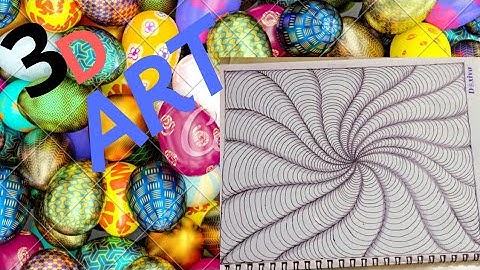 How to draw Curved Line illusions /Spiral Sketch How To
