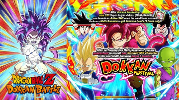 DBZ Dokkan Battle: Dokkan Festival Super Saiyan 4 Goku (Mini) (DAIMA) Banner Summons