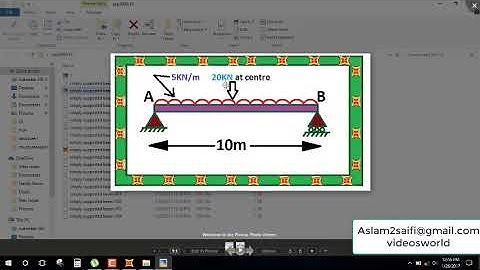 Sap2000v19 simply supported beam Analysis   Des