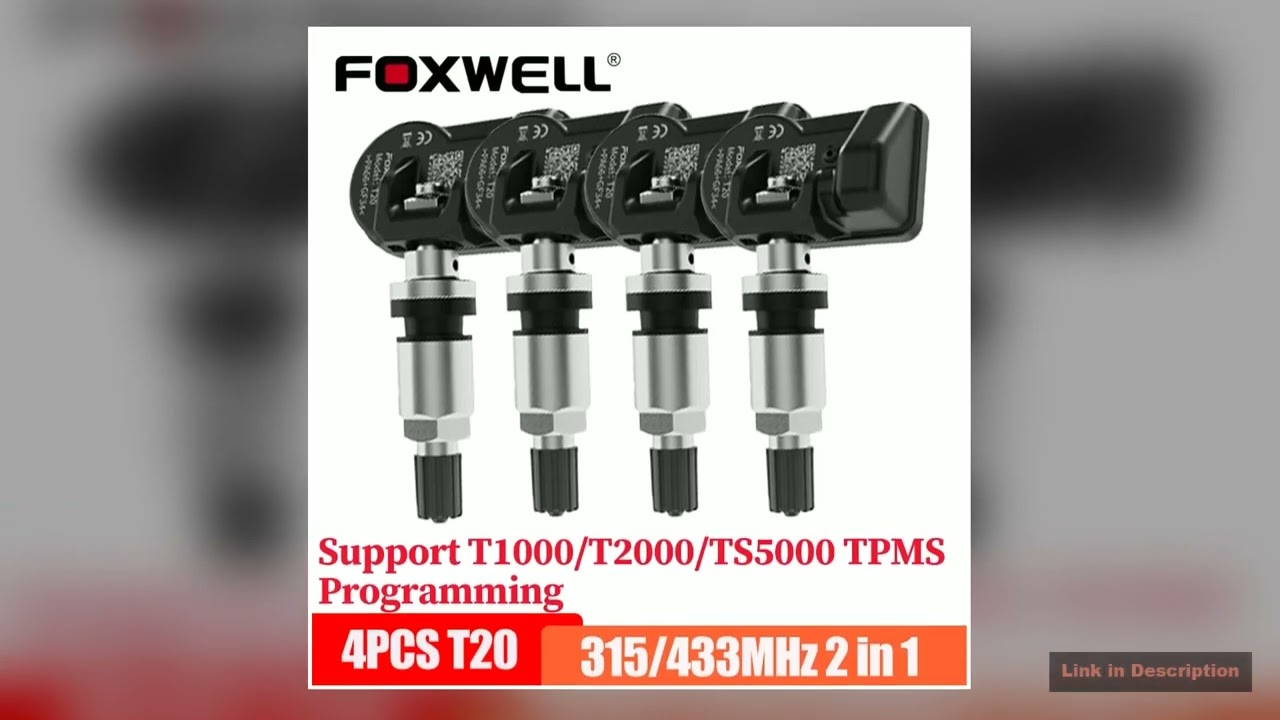 Foxwell T20 Universal Programmable TPMS Sensor for T1000T2000 Wireless Tire Pressure 315433MHz Fit