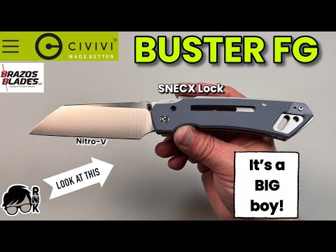 Unboxing a big boy! A Civivi Knives Nitro-V Buster FG SNECX lock knife… it’s slicey!