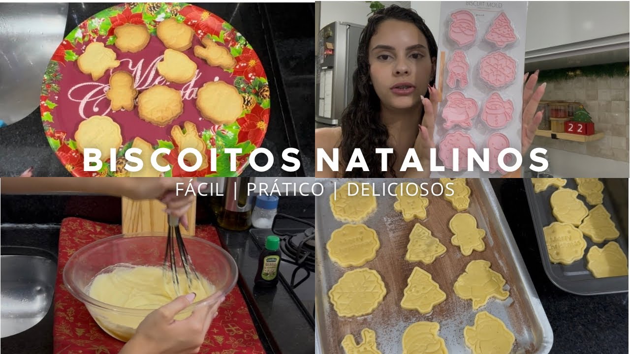 BISCOITINHOS NATALINOS | super fáceis e deliciosos 