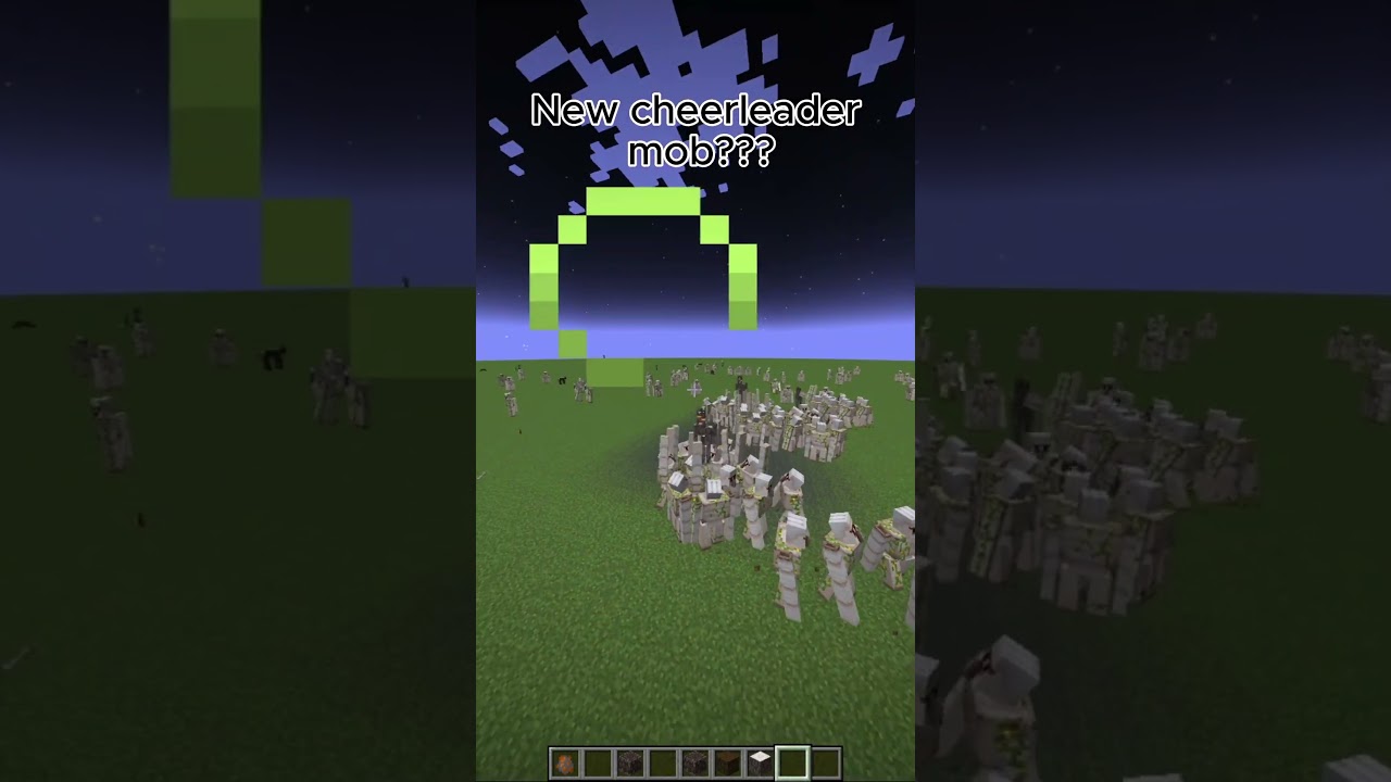The Cheerleading??? #fy #fyp #minecraft #shorts