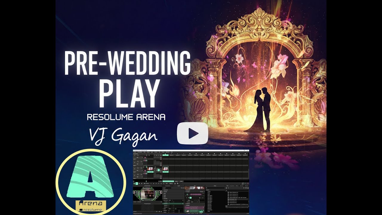 How to play #prewedding in resolume arena simple way