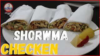 Dubai Chicken Shawarma Recipe | Easy Chicken Shorma | Cooking By Zakir Pakwan Chef