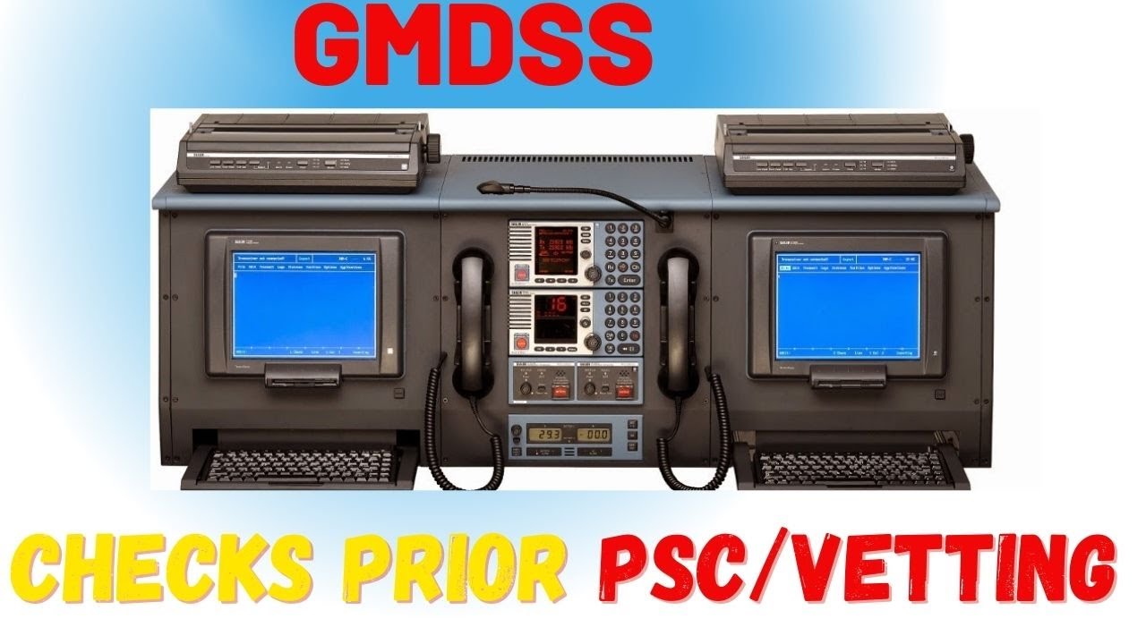 Плакаты/сертификат GMDSS на мосту