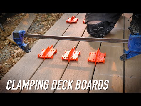 Quick Tip: Clamping Deck Boards With An Irwin Mod || Dr Decks
