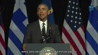 Obama Says "EVERY 60 SECONDS IN AFRICA A MINUTE PASSES" Net Worth